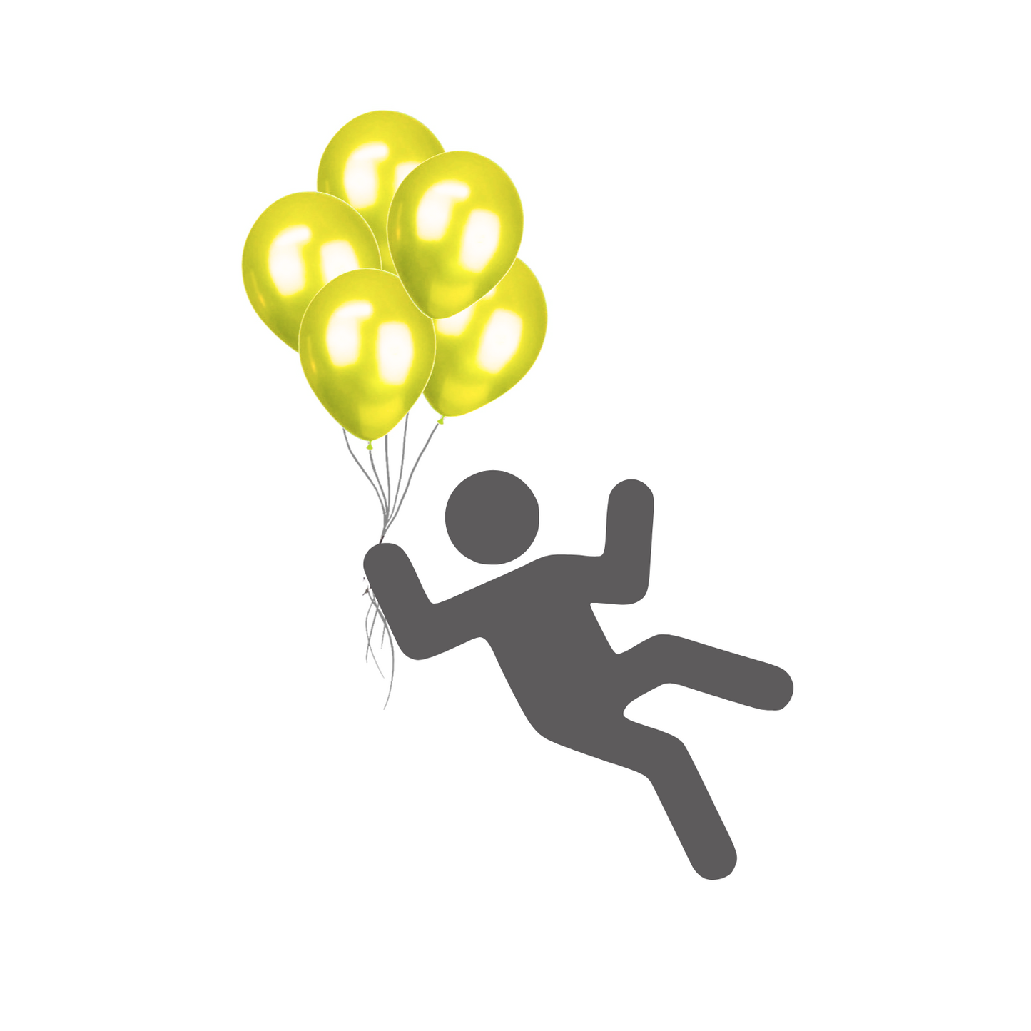 Metallic balloon yellow