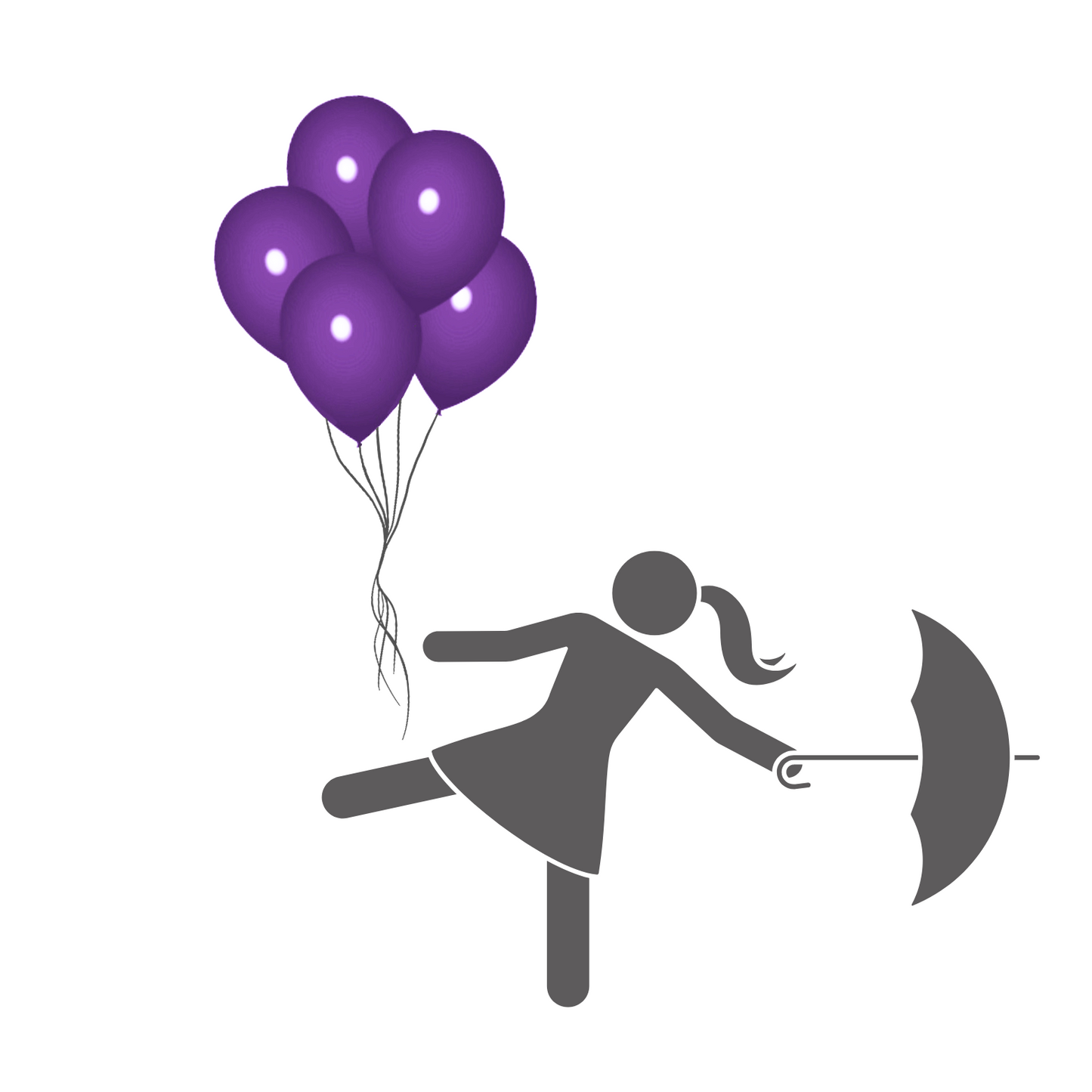 Luftballon violett