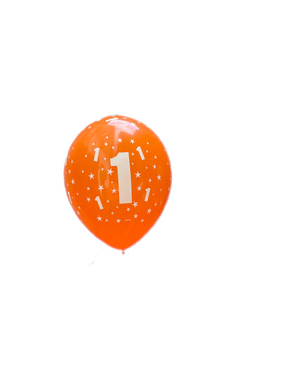 Balloon with number