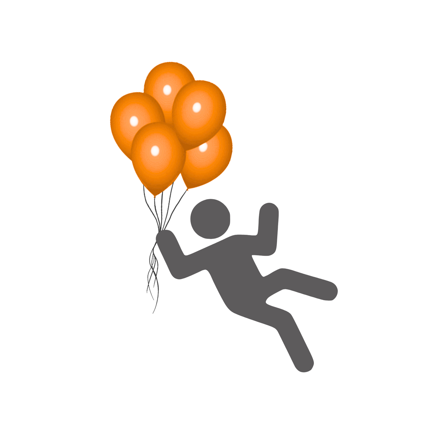 Luftballon orange