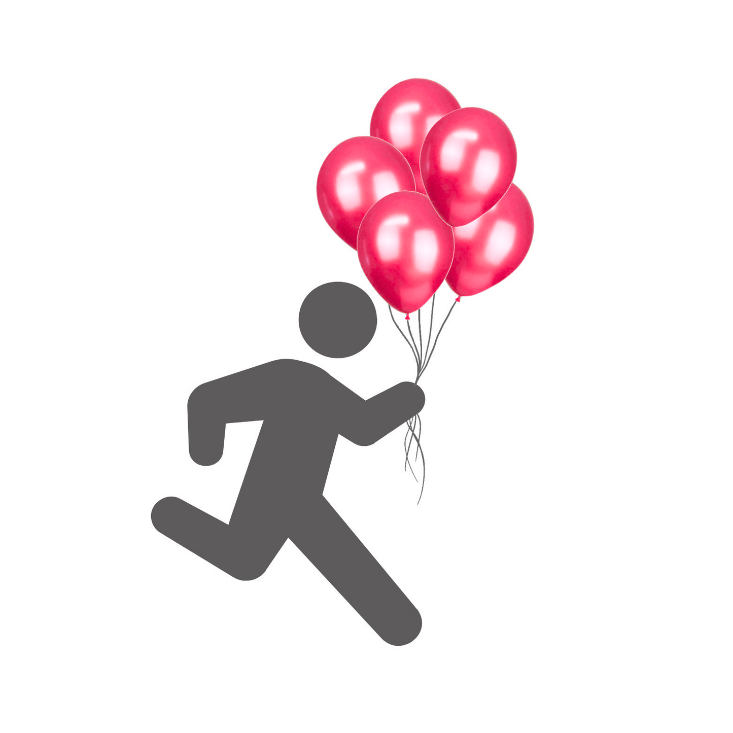 Metallic balloon magenta