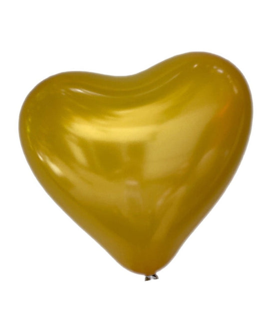 Heart balloon gold