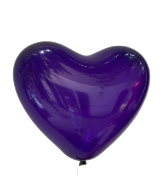 Heart balloon purple