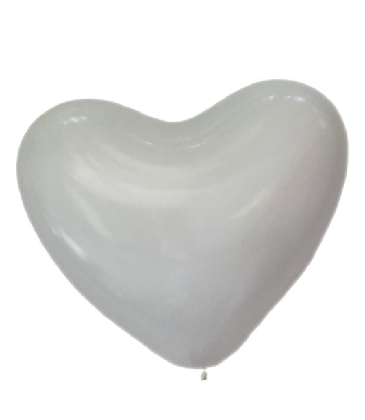 Heart balloon white