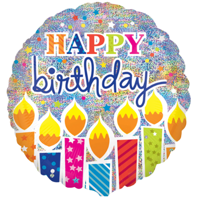 Happy Birthday Shimmer Candles