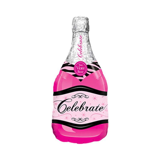 Champagne bottle pink